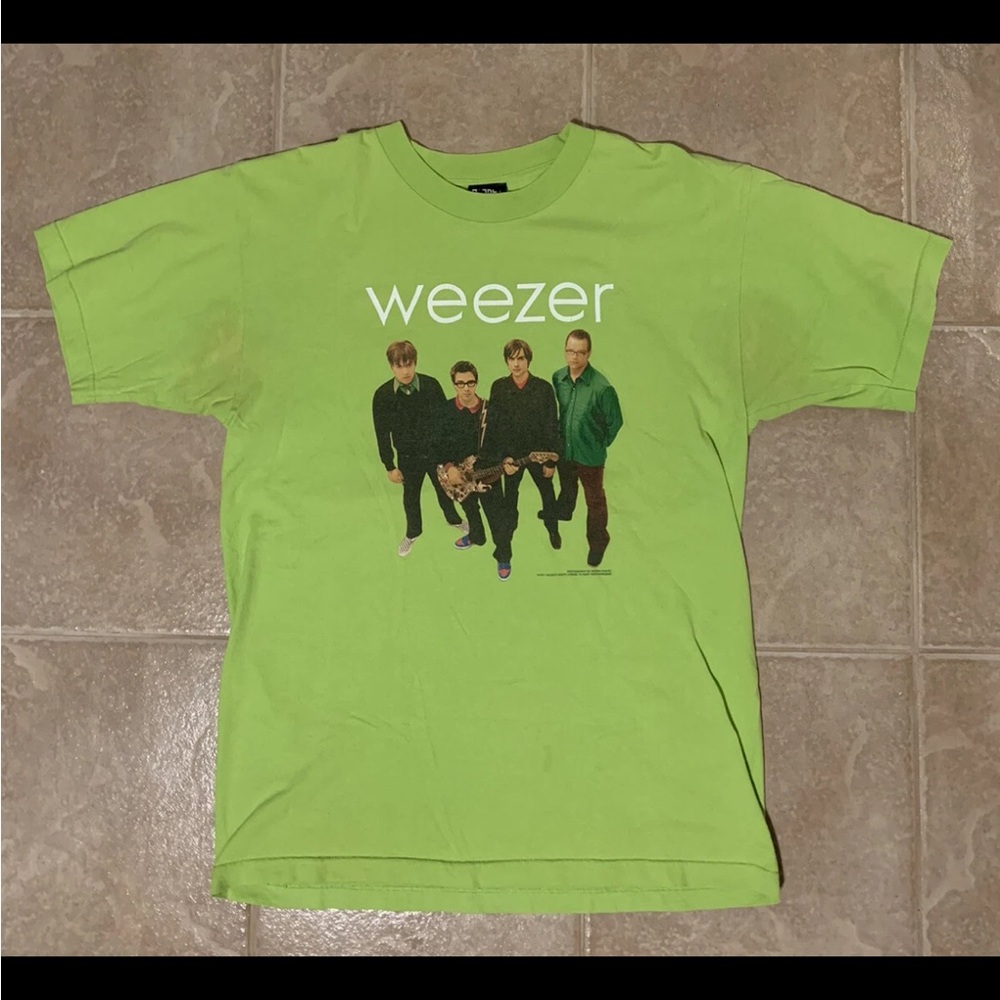 2001 Weezer Shirt Green Album